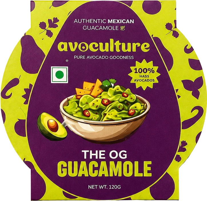The OG Guacamole 120 g carton, front