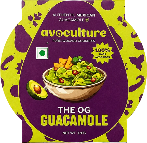 The OG Guacamole 120 g carton, front